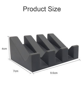 Porte-savon moderne en silicone souple, porte-éponge de salle de bain, auto-drainant, support mural en plastique, plateau à savon - Product Image 6