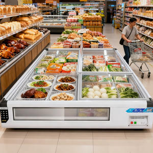 <span class=keywords><strong>ตู้</strong></span>แช่ตู้เย็น<span class=keywords><strong>ตู้</strong></span>โชว์เนื้อปลาไอศกรีมอัตโนมัติแบบแนวนอนรวมกันในจีน - Product Image 5