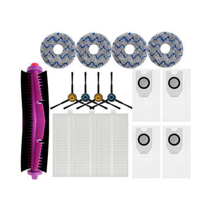 Midea W11 Robot Vacuum Accessories Main <b>Brush</b> Side <b>Brush</b> Filter <b>Dust</b> Bag Mop Cloth Consumables For V10 V12 Home Use - Product Image 1