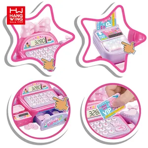 2023 Neuankömmling Vorschule Pretend Play House Shop Spielzeug Dessert Register Kassierer 20PCS Girls Supermarket Sets
