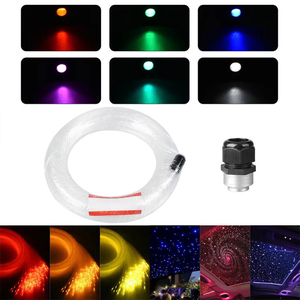 Kit d'éclairage LED à fibres optiques pour voiture, lampe de plafond à changement de couleur, fil pour la décoration intérieure du toit du véhicule - Product Image 4