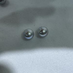 Perla de Agua Dulce Akoya de 8-9 mm, Luz Intensa, Casi Redonda, Ligeramente Imperfecta, Color Blanco, Perla Natural de Zhuji, Seleccionada Cuidadosamente - Product Image 4