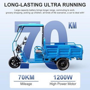 Durable Electric Cargo Tricycle Open Reliable Transport Solution for <b>Small</b> Business Delivery Featuring Weatherproof Battery <b>Box</b> - Product Image 5