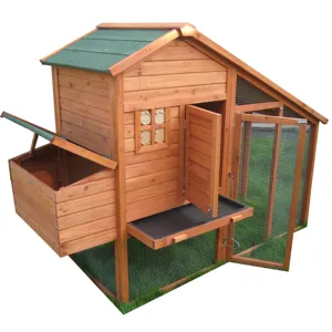 Wood Animal House Home Outdoor duck cock Pet Cage Poultry Waterproof Weatherproof UV Roof Egg Laying Large Run Chicken Coop sale