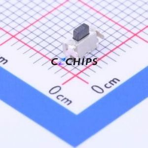 1TS003A-1800-3500A-CT Tactile Switch SMD,2x4mm Switch Single Pole Single Throw Rectangle Button 1.8N Horizontal Mount - Product Image 1