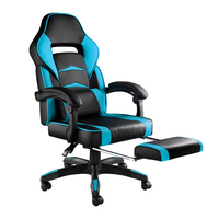 Chaise de jeu de course pour jeux d'ordinateur avec repose-pieds Vente en gros de couleur personnalisée