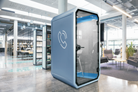 Cabine téléphonique insonorisée acoustique mobile moderne pour bureau, grande taille, studio d'enregistrement, pod de bureau, intérieur/extérieur, hôtel