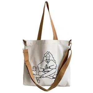 Sacs à main de dessin animé de rue de sésame pour femmes avec épaule simple inclinée à double usage sacs fourre-tout en toile grand sac fourre-tout en toile