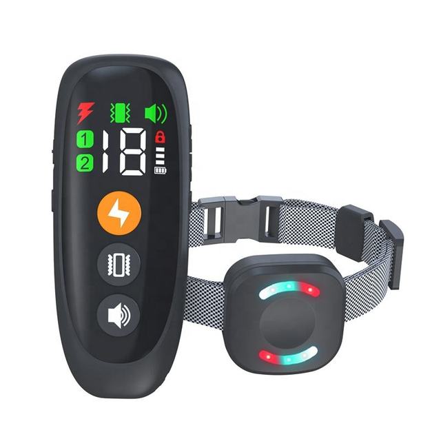 Qbellpet Electronic Dog Training Collar with Remote 3300ft Rechargeable and Waterproof E Collar with 4 Training Modes & Secu