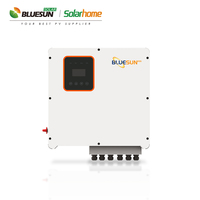 Bluesun Système Solaire Hybride 6kW 8kW 10kW 12kW 20kW Panneau Solaire Système 10kW Batterie au Lithium 48V 100Ah pour Système Solaire