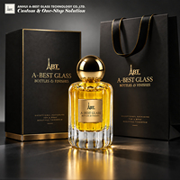 Flacon de parfum de luxe vide en liège mat, à rayures verticales, avec logo personnalisé, 30ml 50ml 100ml, transparent avec boîte PPWR
