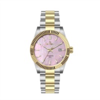 Cadran en nacre OEM en acier inoxydable de haute qualité, boîtier de type cannelé avec mouvement automatique 8215, montres de luxe