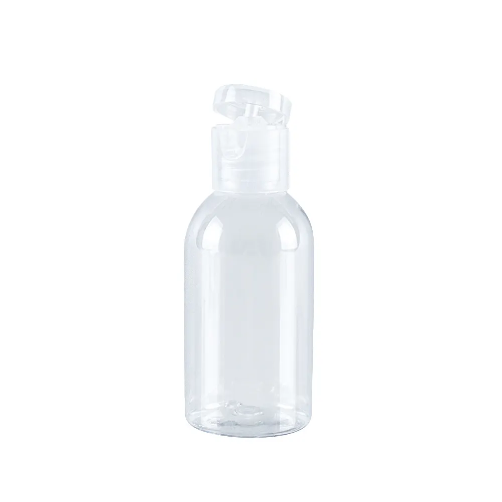 Tapón transparente para botella de agua, cilindro de PET de 2 oz, 4 oz, 8 oz, con tapón de pulverización de bomba de giro