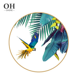 Assiette à dîner en <span class=keywords><strong>porcelaine</strong></span> perroquet coloré <span class=keywords><strong>de</strong></span> style marocain ensemble <span class=keywords><strong>de</strong></span> vaisselle <span class=keywords><strong>de</strong></span> mariage <span class=keywords><strong>de</strong></span> luxe léger ménage hôtel chargeur assiette or - Product Image 3