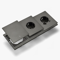 Interruptores y Enchufes de Pared WESA Ultrafinos con Botón Pulsador EU de 1/2/3 Vías con Enchufe USB Tipo C, Combinación Libre, Diseño Moderno de Lujo