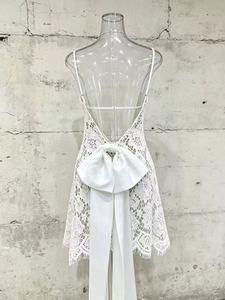 Vestido Corto Blanco con Cuello Halter de Encaje, Vestido de Novia Ligero Estilo Francés, Falda Corta para Registro de Certificado de Matrimonio - Product Image 4
