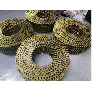 Clous en bobine galvanisés robustes de 2,3 mm x 50 mm de longueur, à tige torsadée, pour un fixation sécurisée dans la fabrication de palettes industrielles - Product Image 1