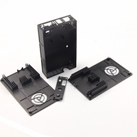 ISO9001 usine OEM haute précision CNC usiné fraisage noir anodisé sur mesure en aluminium boîtier de caméra pièces CNC Services