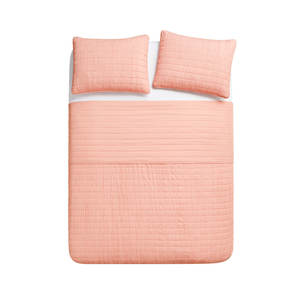 مجموعات لحاف ناعم للغاية بأقل سعر 3 قطع مجموعات لحاف مفرش سرير ميكروفايبر مغسول مجعد للسرير - Product Image 5