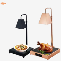 Table Chauffante Électrique en Acier Inoxydable pour Buffet d'Hôtel, Conservation de la Chaleur des Aliments pour Traiteur, Barbecue, Pizza, Restaurant, Utilisation au Bureau
