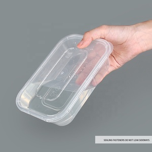 Recipiente de plástico grueso desechable para comida, 650ml - Product Image 6