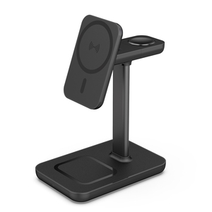 2024 nuevo <span class=keywords><strong>cargador</strong></span> inalámbrico 3 en 1 magnético de 23W de ángulo ajustable de escritorio con <span class=keywords><strong>cargador</strong></span> de reloj <span class=keywords><strong>MFI</strong></span> desmontable - Product Image 6