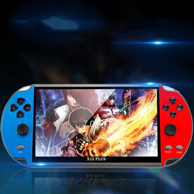 X12 Plus Dual Joystick 16G Nostalgic Arcade Handheld Game Players 7 Inch High Definition Large Screen Handheld Game Console