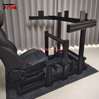 aluminium simulateur de cockpit de course siège voiture conduite simulateur de course jeu de cockpit simulateur de course