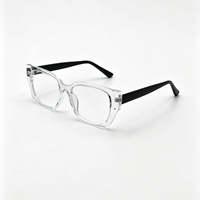 YX-2272 Monture de lunettes carrée unisexe en PC, lunettes optiques épaisses tendance pour hommes et femmes, lunettes de vue pour myopie