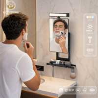 Miroir de douche LED mural à 3 couleurs, personnalisable, vente en gros, support OEM, pour fabricants et fournisseurs