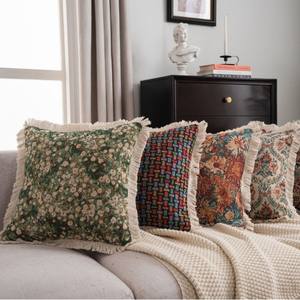 ปลอกหมอนผ้าโพลีเอสเตอร์/ ผ้าฝ้ายแจ็คการ์ดหรูหราเป็นมิตรกับสิ่งแวดล้อมซักได้ป้องกันการเกิดขนกันสารพิษมีซิปปิด - Product Image 6