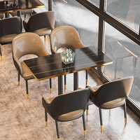 Canapé de salle à manger Sièges de pub commercial Narguilé Lounge Restaurant Booth Sofa Restaurant Table Chaises Set