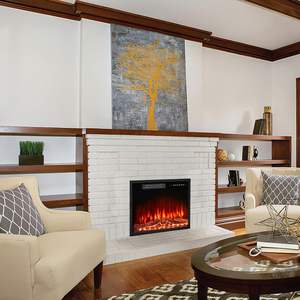 Mobile soggiorno 23 pollici piccolo fornello elettrico telecomando moderno Rv Led inserto camino - Product Image 4