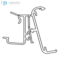 Hiplastics ABINC45 extrusions de profil en PVC personnalisées en plastique ESL étiquette de prix numérique porte-étiquette électronique étagère de supermarché facile
