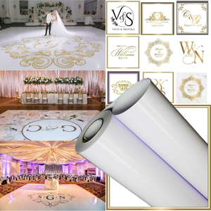 <span class=keywords><strong>Vinilo</strong></span> Adhesivo para Pista de Baile de Boda, PVC Impermeable, Impresión Personalizada para Recepciones, Fiestas y Eventos - Product Image 1