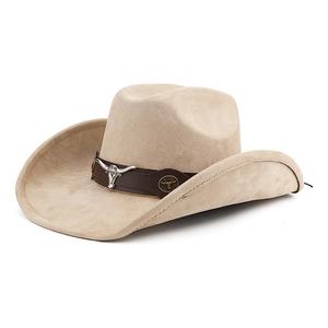 Chapeau de cowboy unisexe en feutre de luxe Fedora Casquette de cowgirl OEM ODM Fabricant <span class=keywords><strong>Castor</strong></span> en laine à large bord pour homme pour les fêtes d'hiver Pêche - Product Image 5