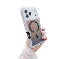Coque de téléphone magnétique laser caméléon 2-en-1 en gros pour iPhone 18 Pro Max, 17 Pro Max, 16 Pro, 15, 14, 13 - Fundas Para Celulares
