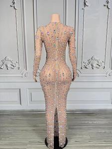 Robes <span class=keywords><strong>de</strong></span> soirée <span class=keywords><strong>de</strong></span> luxe sans bretelles, taille basse, à franges, avec strass et cristaux, pour bal <span class=keywords><strong>de</strong></span> promo, banquet, <span class=keywords><strong>d</strong></span>îner, soirée, femmes, sexy, formelles - Product Image 4