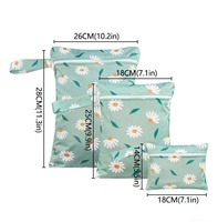 Sac étanche à double compartiment en tissu recyclé, imprimé vagues de surf, avec fermeture éclair, vente en gros, pour les vacances d'été en famille