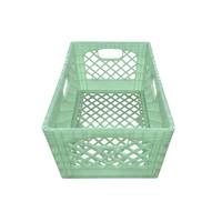Caisse de rangement en plastique empilable irisée de 38 L (24 quarts) avec poignées et couvercle pour jouets d'enfants et usage domestique