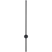 Applique murale LED linéaire moderne et simple, noire, à intensité variable, pour intérieur, chambre, décoration artistique, éclairage de ligne