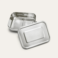 Boîte à lunch bento en acier inoxydable 304 de qualité supérieure, personnalisable, étanche, compatible lave-vaisselle, portable pour enfants et écoliers