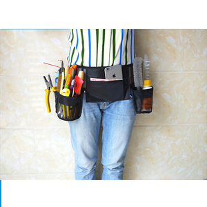 Grembiule per la pulizia professionale con 5 tasche pieghevole resistente all'acqua <span class=keywords><strong>in</strong></span> tela regolabile cintura <span class=keywords><strong>in</strong></span> vita fornitore di forniture per le pulizie - Product Image 3