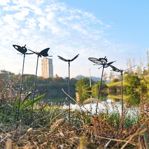 Décorations de jardin de Noël, Arrangements de jardin, Terrasse métallique de luxe, Panneaux décoratifs, Printemps, Acier inoxydable, Effet rouillé, Automne, Halloween, Inhabituel, Ar - Product Image 3