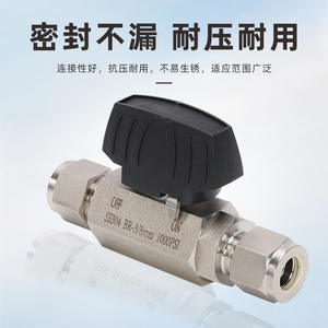 Robinet à bille hexagonal haute pression en acier inoxydable 304/316, raccord de compression pour source d'air, style coréen, interrupteur d'instrument - Product Image 2