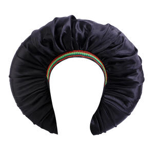 Haute qualité élastique <span class=keywords><strong>nuit</strong></span> sommeil chapeaux femmes <span class=keywords><strong>bouclés</strong></span> soins des <span class=keywords><strong>cheveux</strong></span> plus récent couleur unie Extra Large Satin rond <span class=keywords><strong>cheveux</strong></span> <span class=keywords><strong>Bonnet</strong></span> pour tresses - Product Image 6