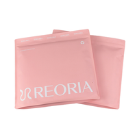 Sacs d'emballage pour vêtements personnalisés, rose mat, auto-adhésifs, refermables, avec fermeture éclair, pour vêtements féminins, imprimés en gravure, recyclables