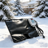 Chauffe-seau portable MEGA YUNENG 120V 350W en alliage de nicrome, tissu Oxford imperméable, pour seaux de 5 gallons, avec cordon, chauffage max. 150°F, utilisation extérieure
