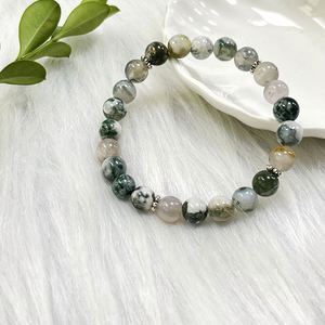 Bracelet en pierre naturelle avec perles de verre colorées, géométrie sacrée, conception professionnelle pour les grossistes, fabrication d'échantillons personnalisés - Product Image 3