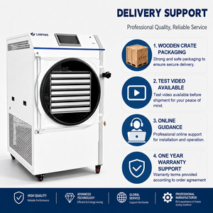 Machine de lyophilisation domestique HFD-25 avec <span class=keywords><strong>pompe</strong></span> à vide intégrée, 30 <span class=keywords><strong>kg</strong></span>/lot, 2,5 m², <span class=keywords><strong>7</strong></span> plateaux, pour crème glacée, bonbons, viande, légumes, aliments, fruits - Product Image 6